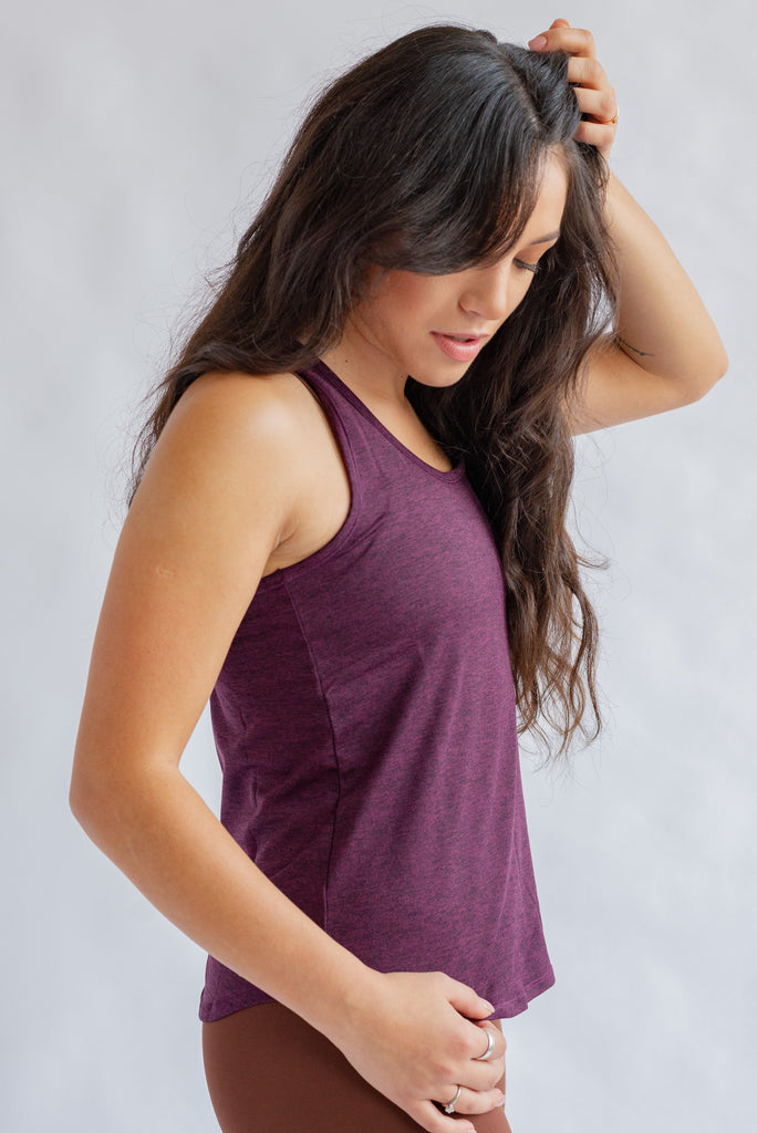 Women's Train Relaxed Tank - Plum