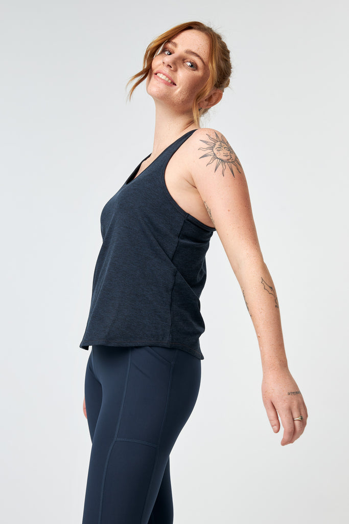 Women's Train Relaxed Tank - Midnight