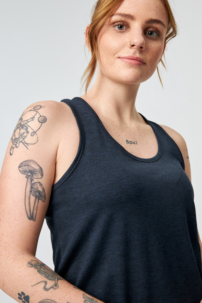 Women's Train Relaxed Tank - Midnight