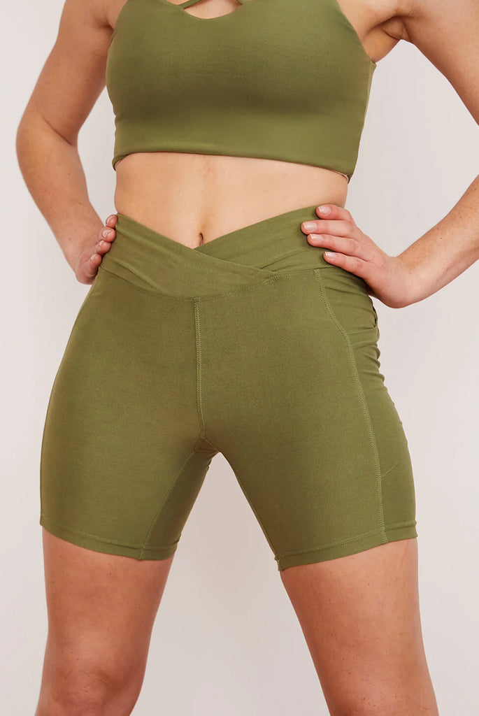 Women's Midi Bike Shorts - Eucalyptus