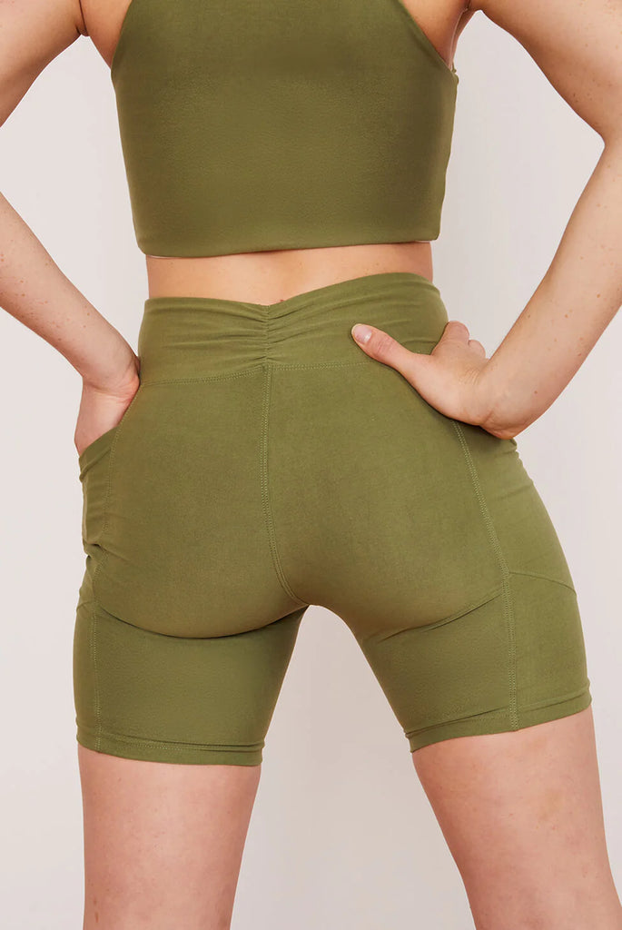 Women's Midi Bike Shorts - Eucalyptus