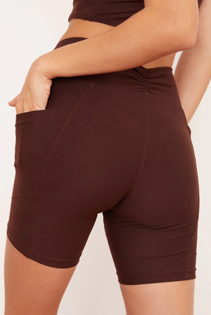 Women's Midi Bike Shorts - Chai