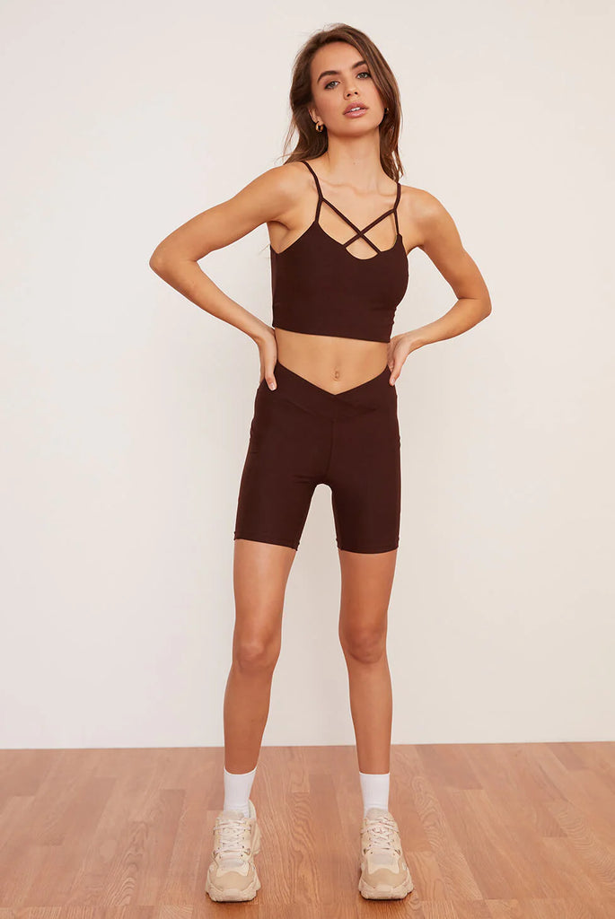 Women's Midi Bike Shorts - Chai