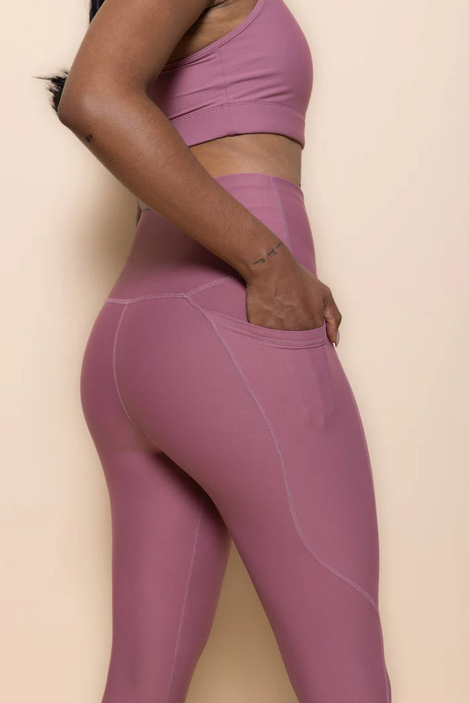 Next Level Tight Pocket Leggings - Blush Pink