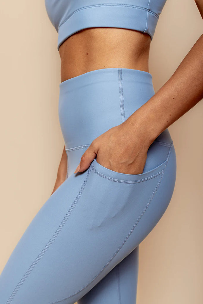 Next Level Tight Pocket Leggings - Pale Blue